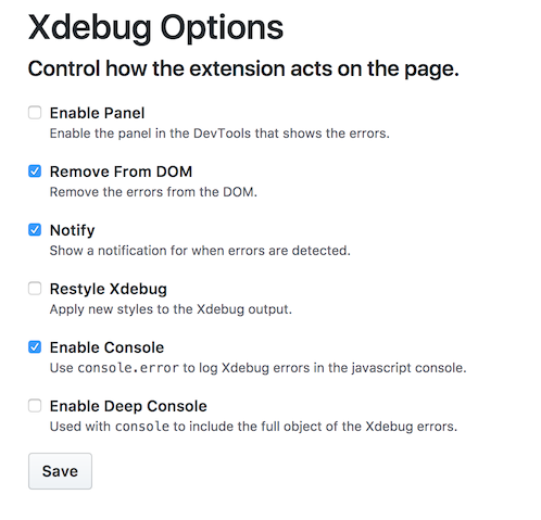 GitHub - james2doyle/xdebug-devtools: A Chrome extension for showing ...