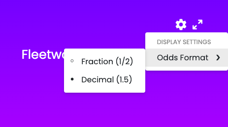 odds format