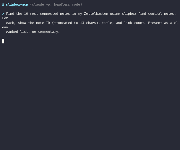 Central Notes