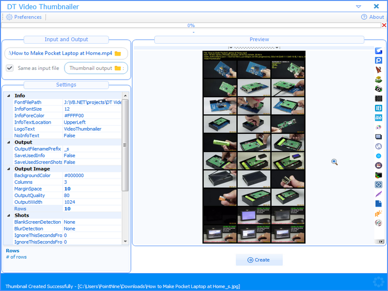Windows 10 DT Video Thumbnailer full