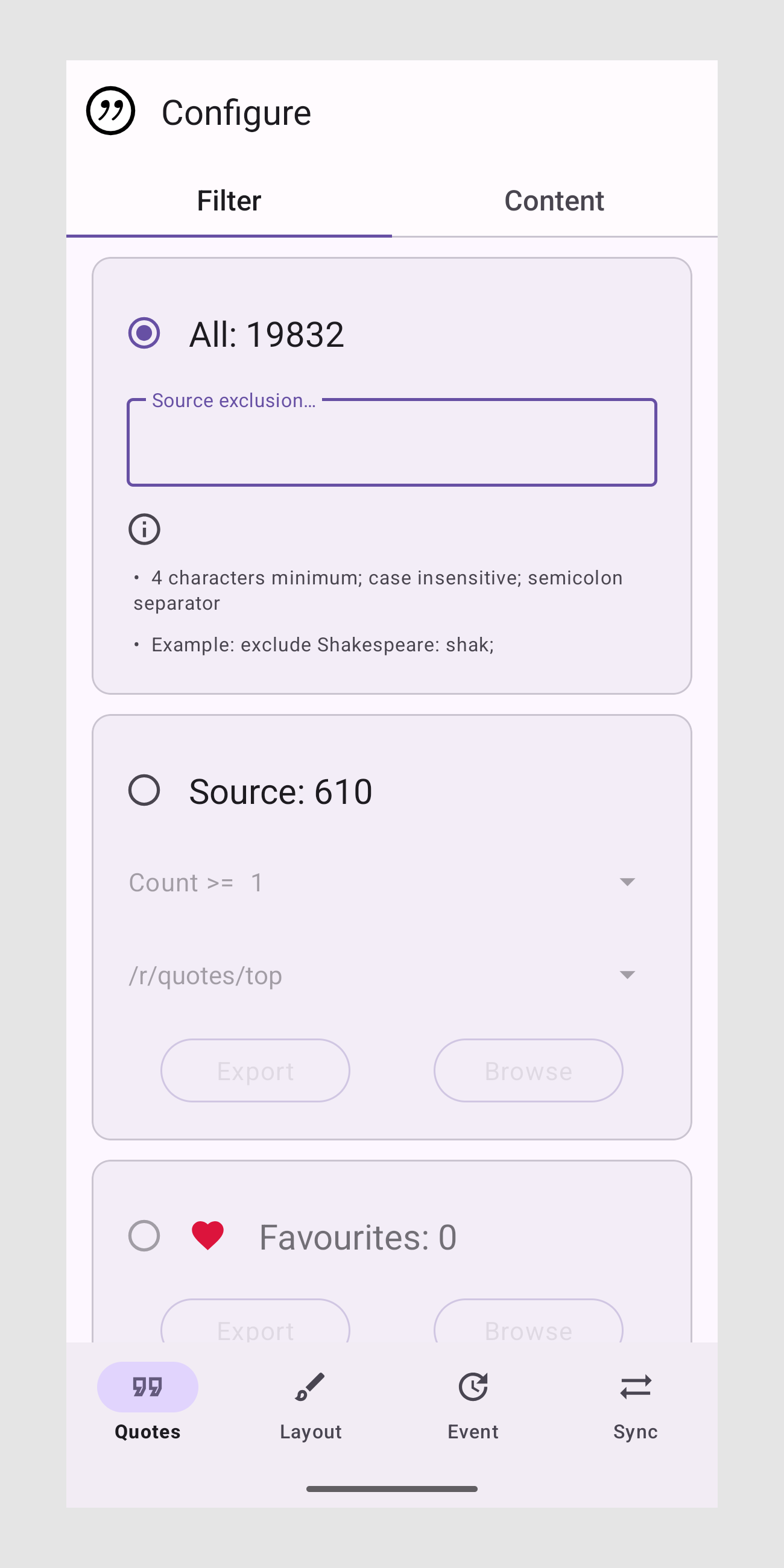 Screenshot 3 of QuoteUnquote — opens full size