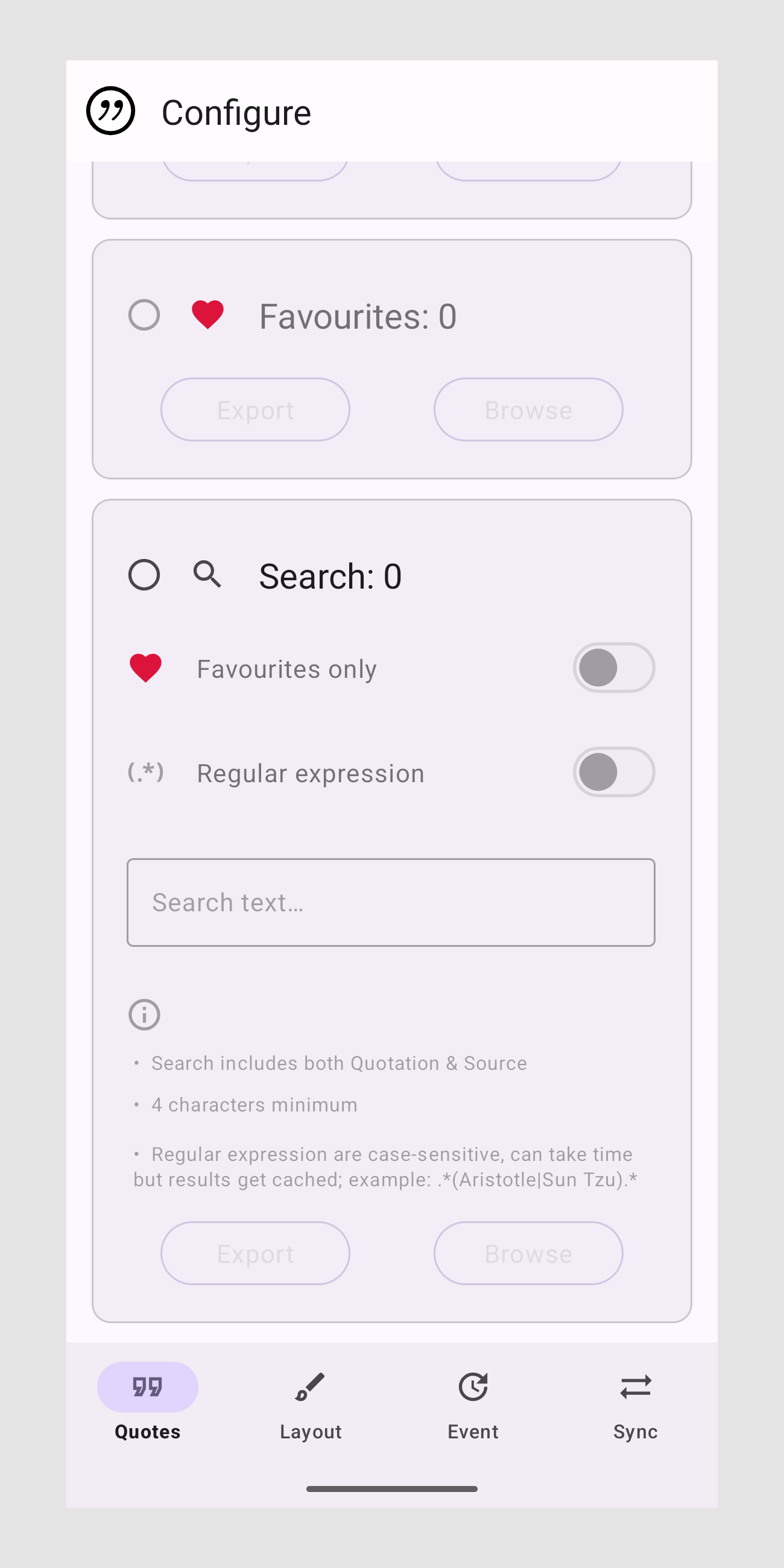 Screenshot 4 of QuoteUnquote — opens full size