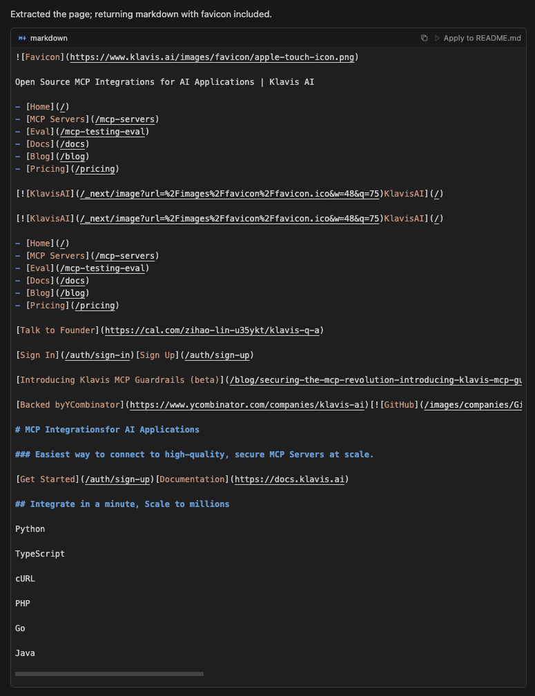tavily_extract agent response