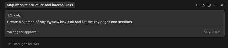 tavily_map user query