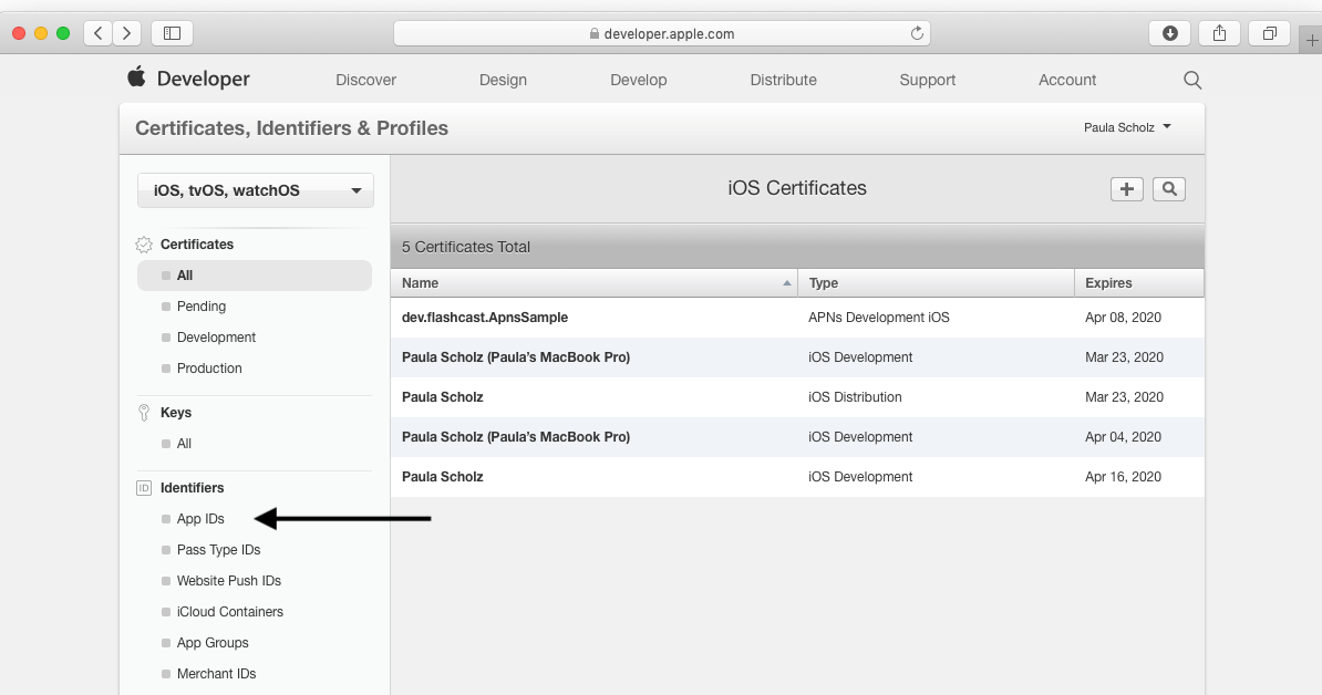 iOS Certificates