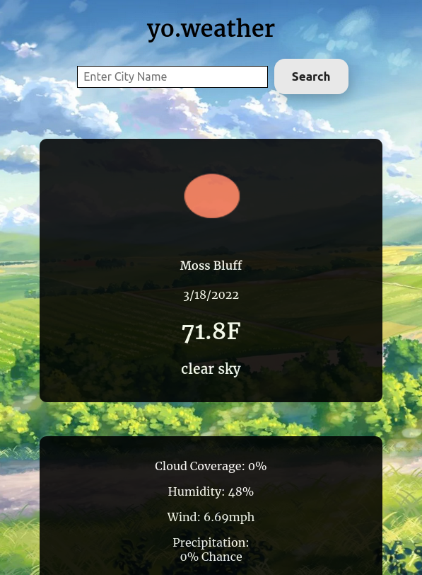 mobile weather app