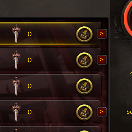 Screenshot of buttons