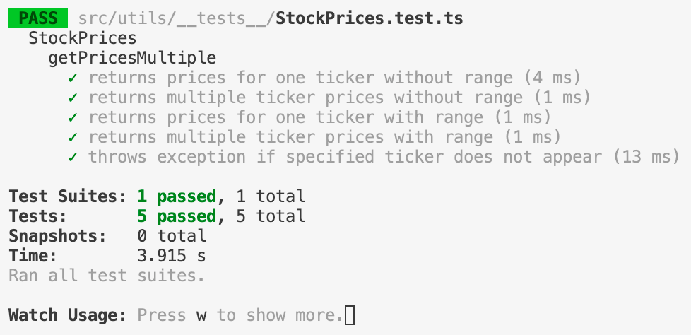 Passing Jest tests