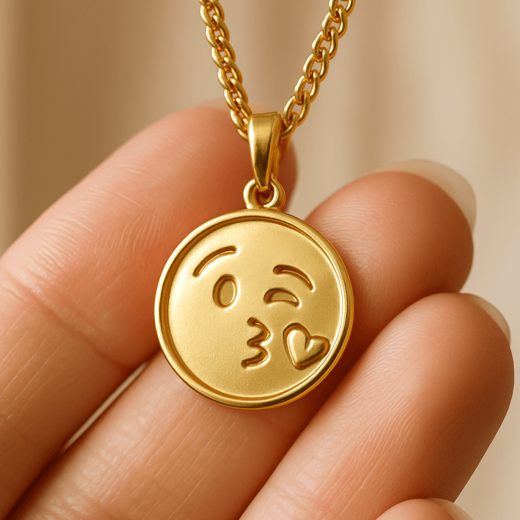 金色吊坠项链