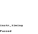 Instruction timing