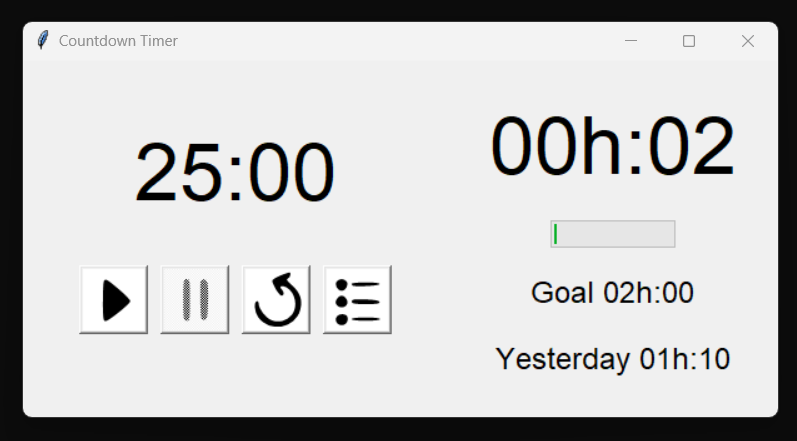 Countdown Timer Screenshot