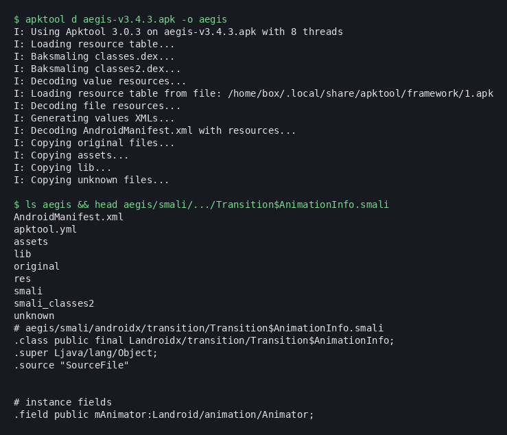 iBotPeaches/Apktool