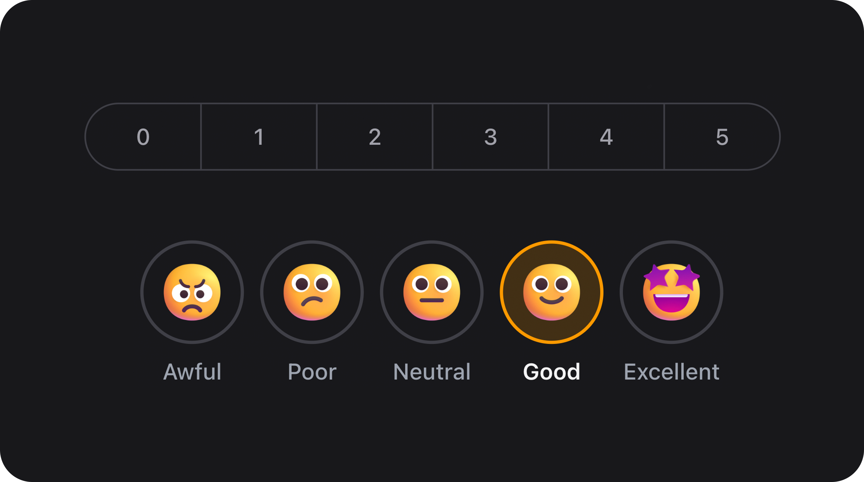 NpsField - Enterprise NPS, CSAT, and Likert scale inputs with pills, segments, and emoji variants, color-coded detractor/passive/promoter ranges, and optional deselect