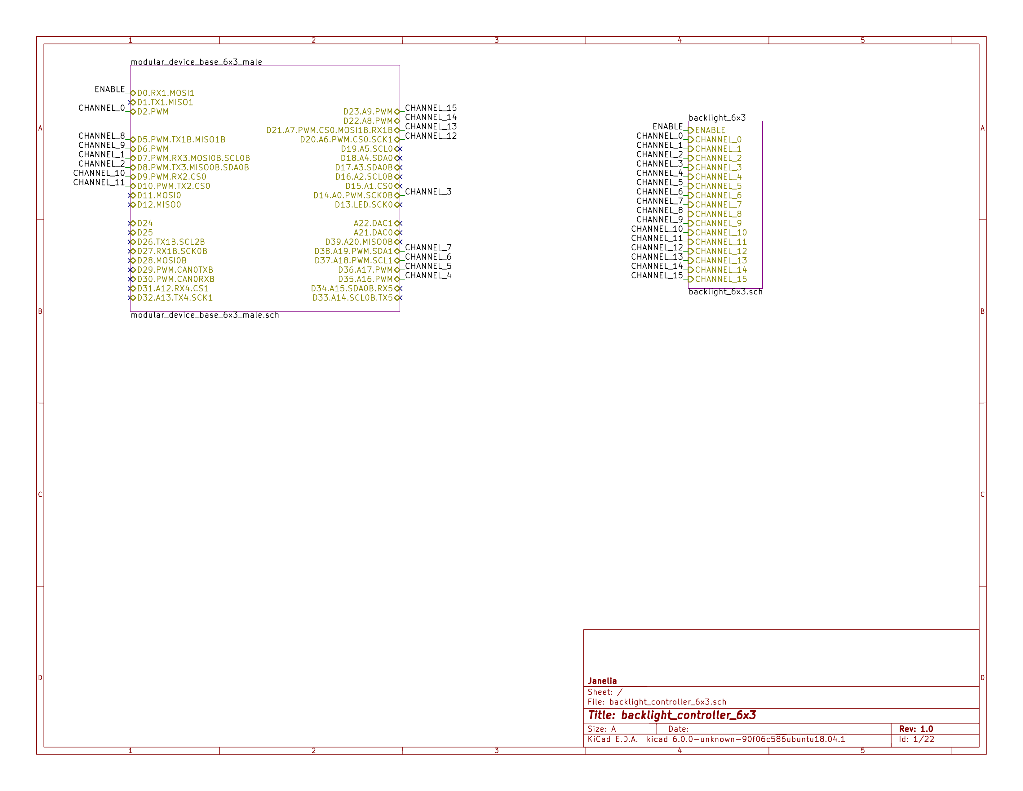 Backlight controller 6x3, from the project README