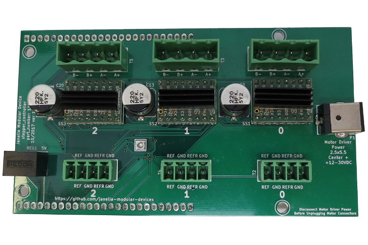 Stepper controller 5x3, from the project README