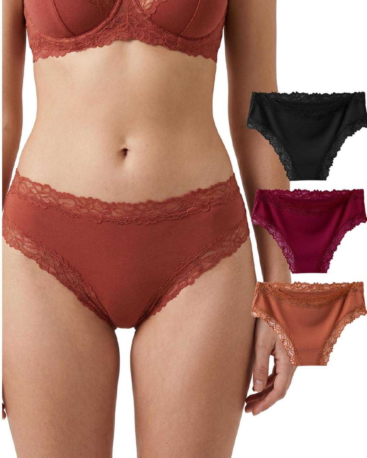 Mezluz MC001 low-rise lace T-back thongs