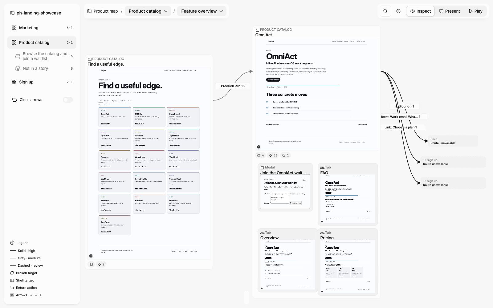 Flow canvas