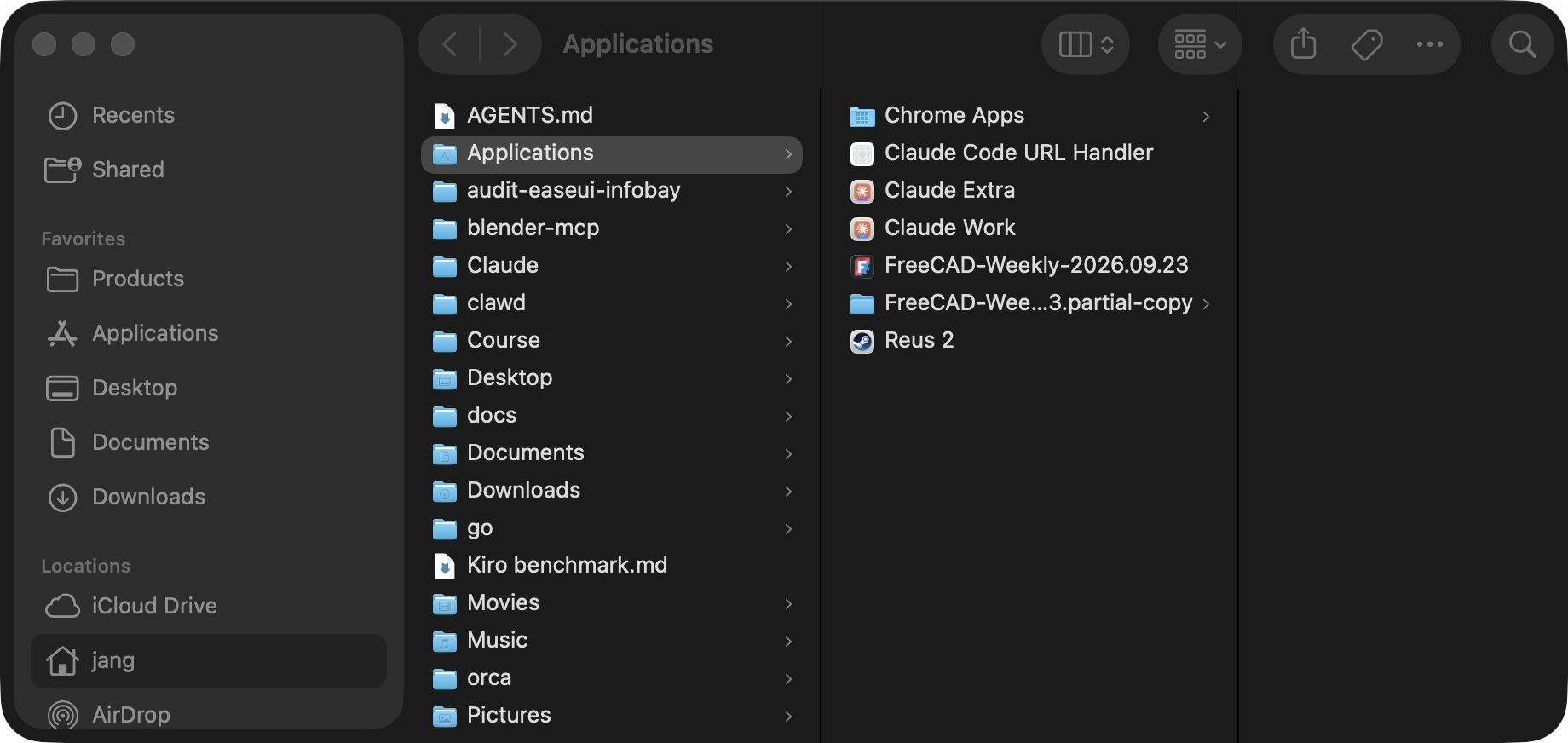 Finder ~/Applications