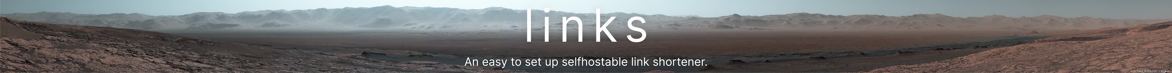 links - an easy to set up selfhostable link shortener