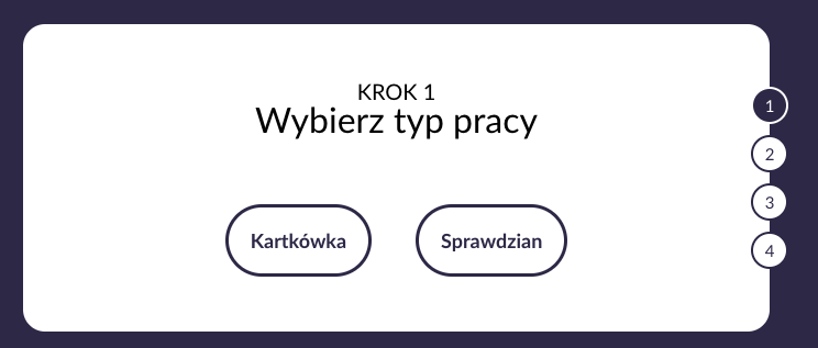 Krok 1 - wybór testu