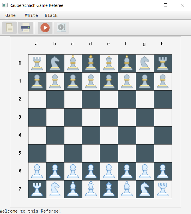 Screenshot of the Chess GUI