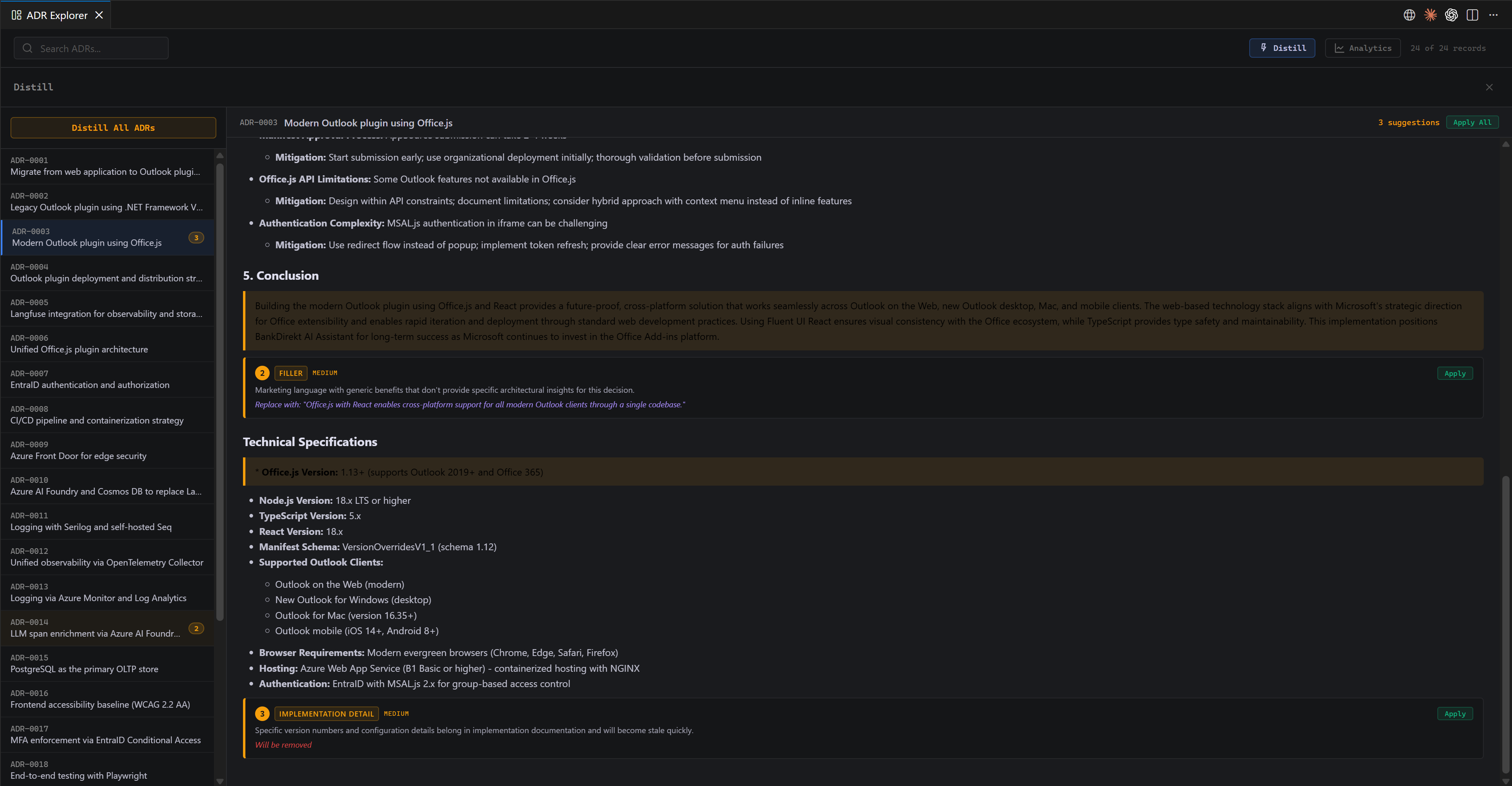 AI Distill — applied result