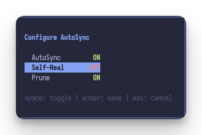 ArgoCD auto-sync config