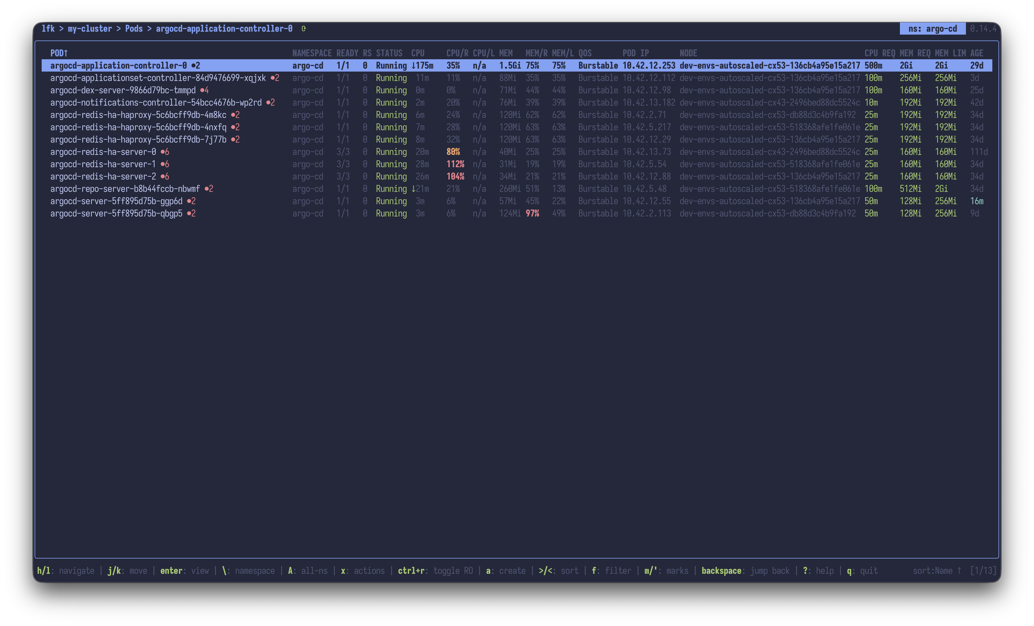 Pods fullscreen