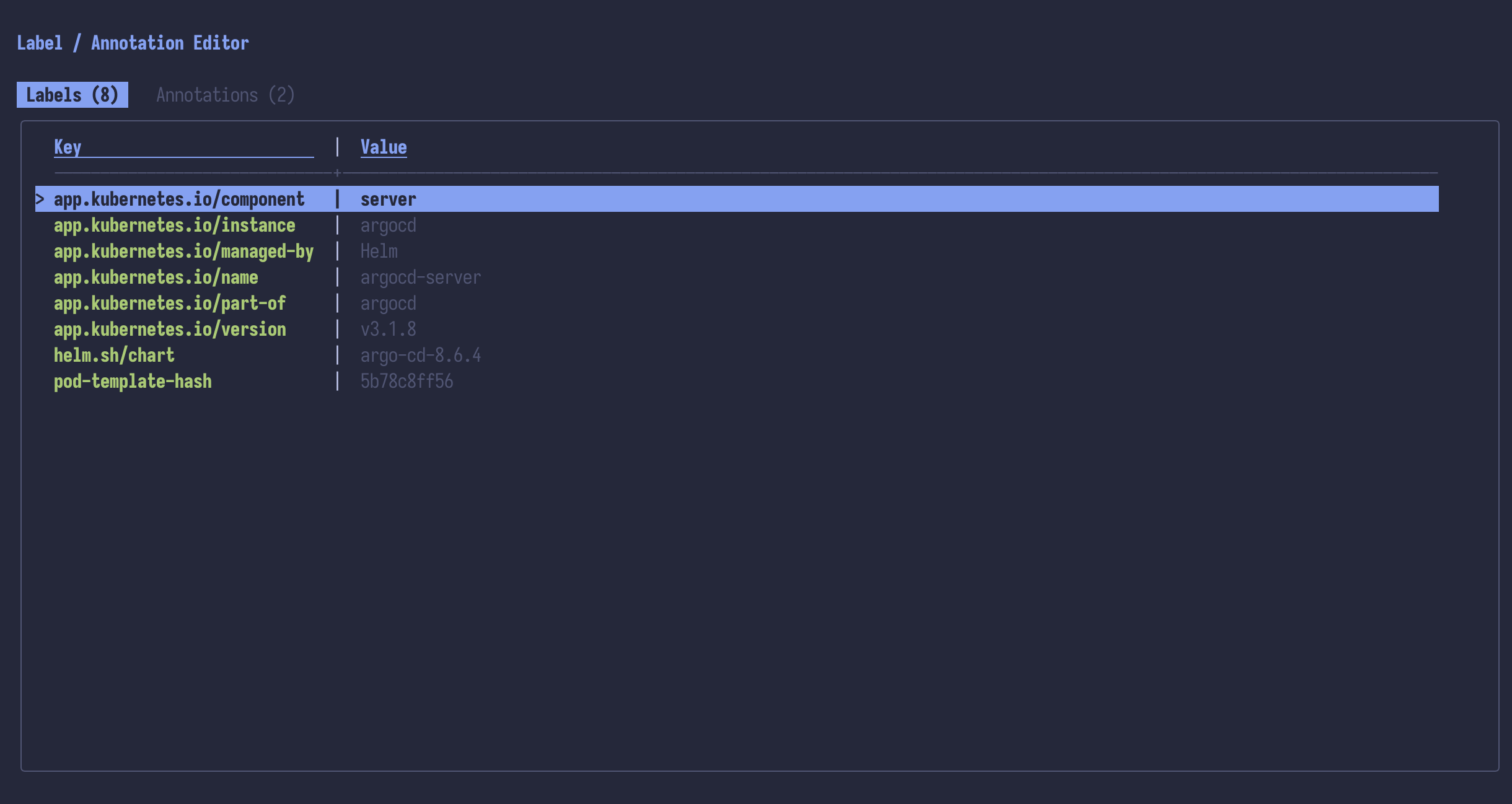 Label editor
