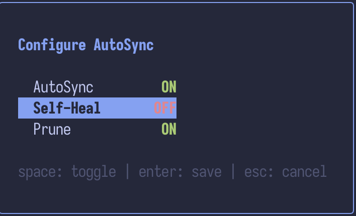 ArgoCD auto-sync config