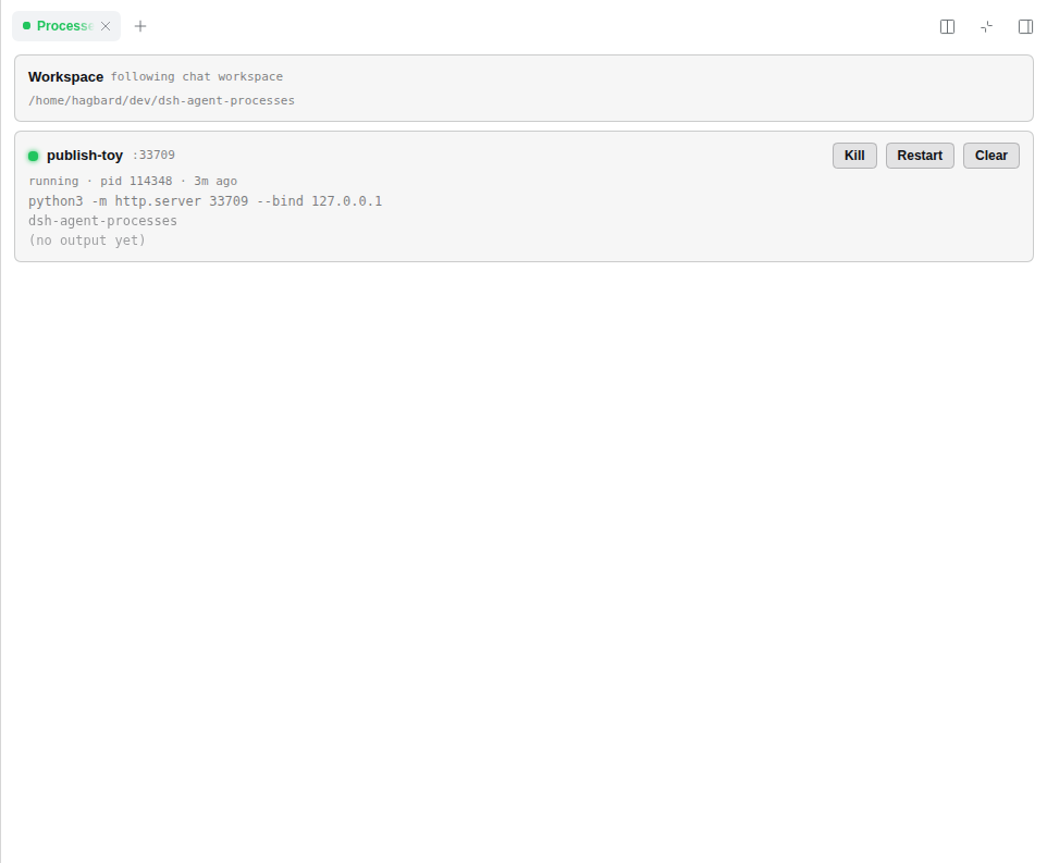 Processes fullscreen