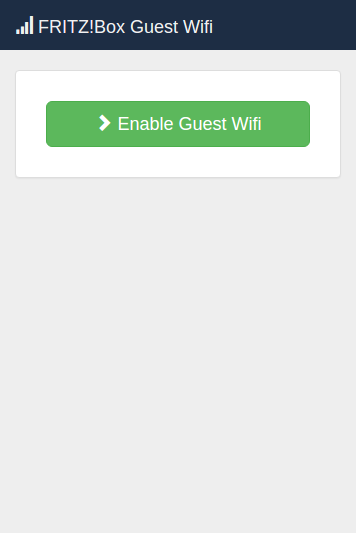 Guest Wifi disabled