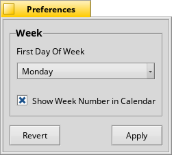 Preference Window