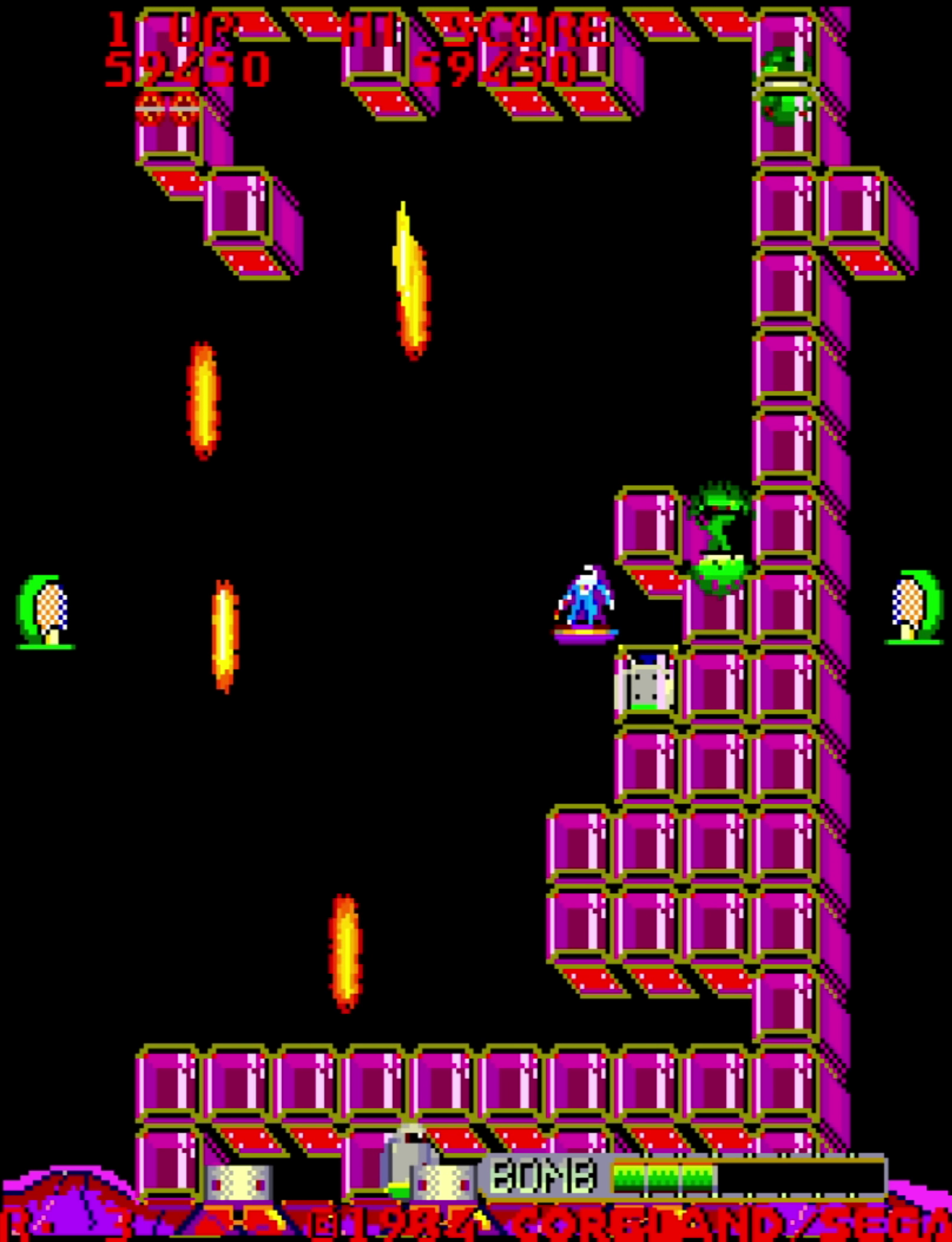 Arcade cabinet artwork with SWAT branding