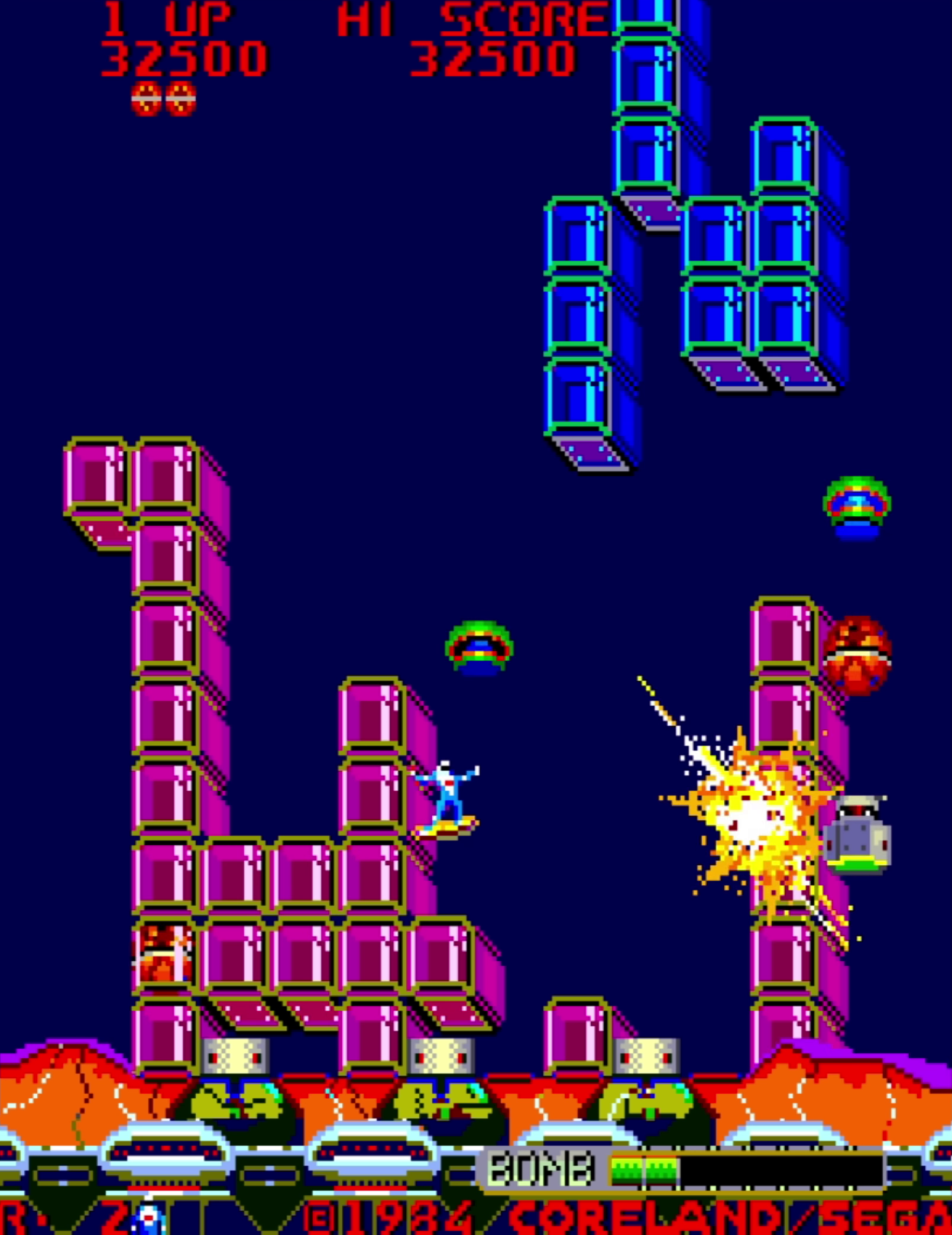 Player surviving final wave with barricade intact