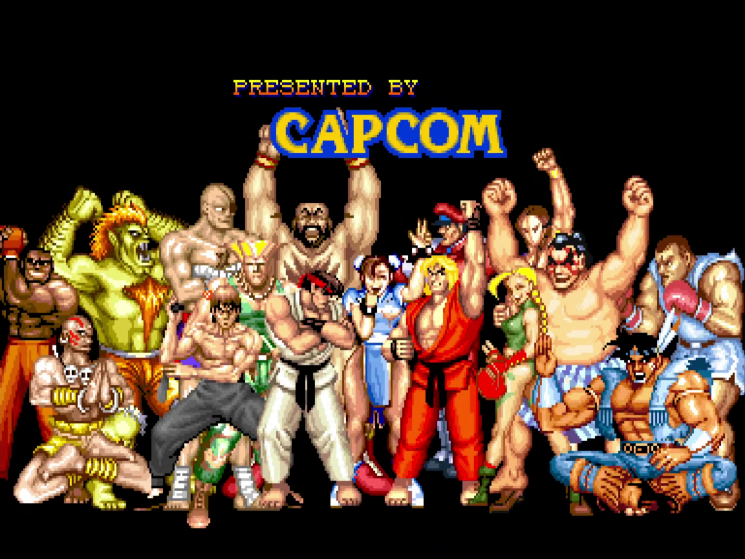 Special ending scene with all fighters assembled