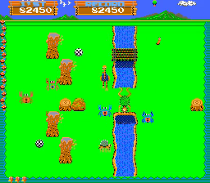 Standard stage with crab target