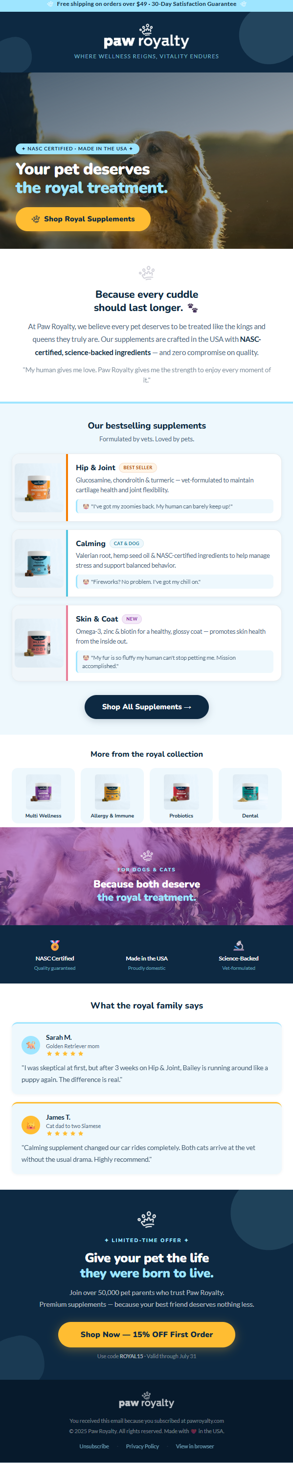 Calming — 20% OFF Welcome Flow
