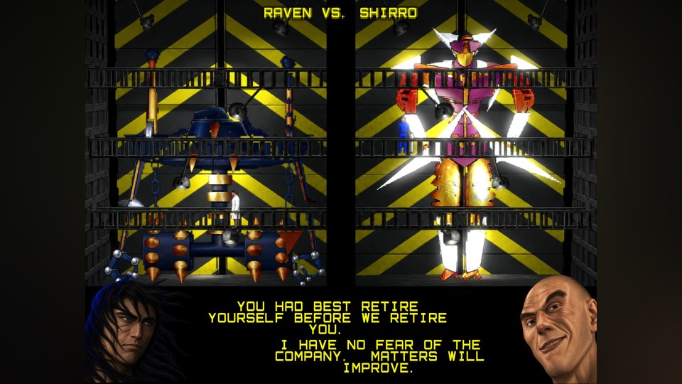 The VS screen before a fight