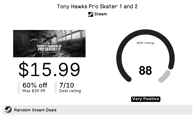 Personal Steam Deals Screenshot