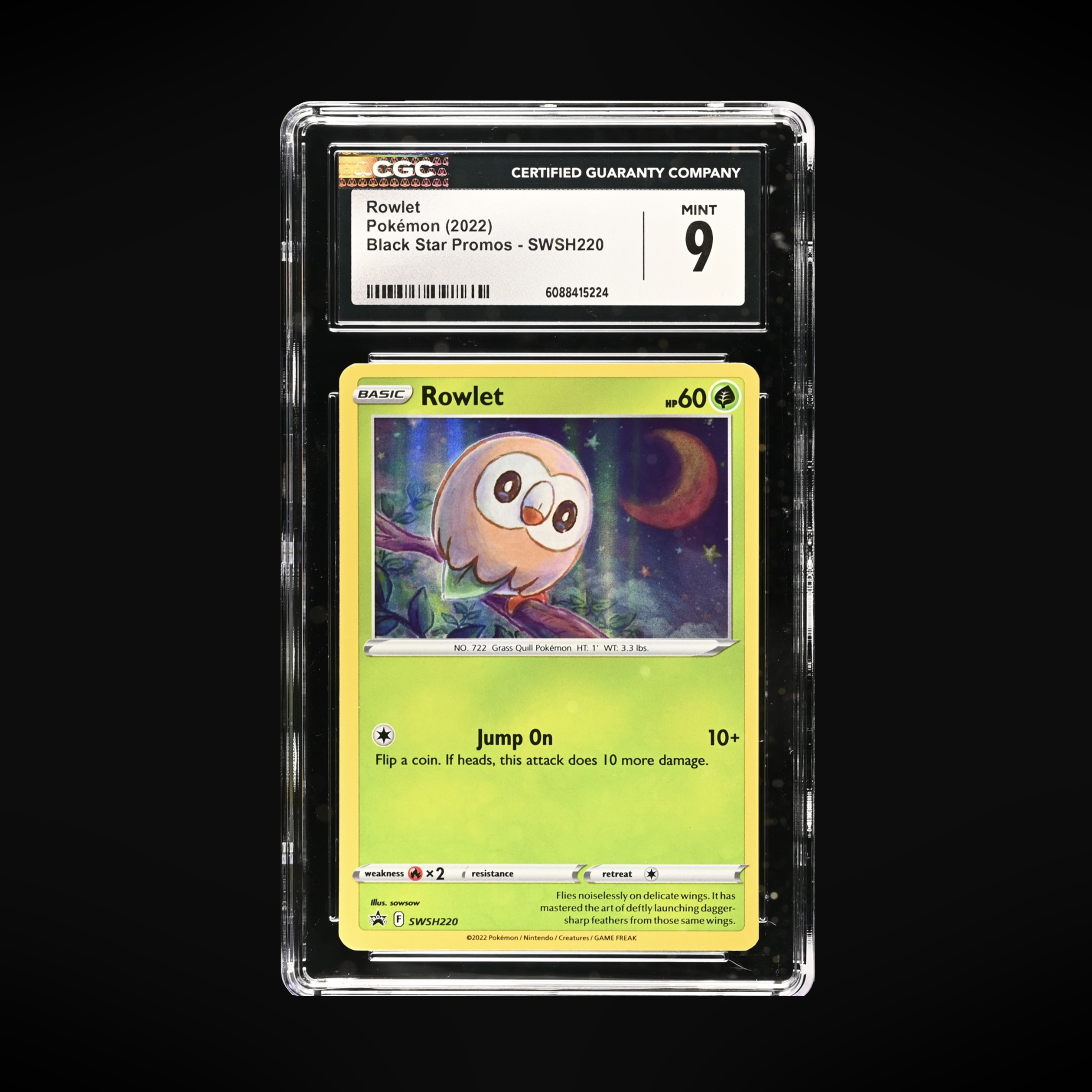 CGC 9 Rowlet Black Star Promo