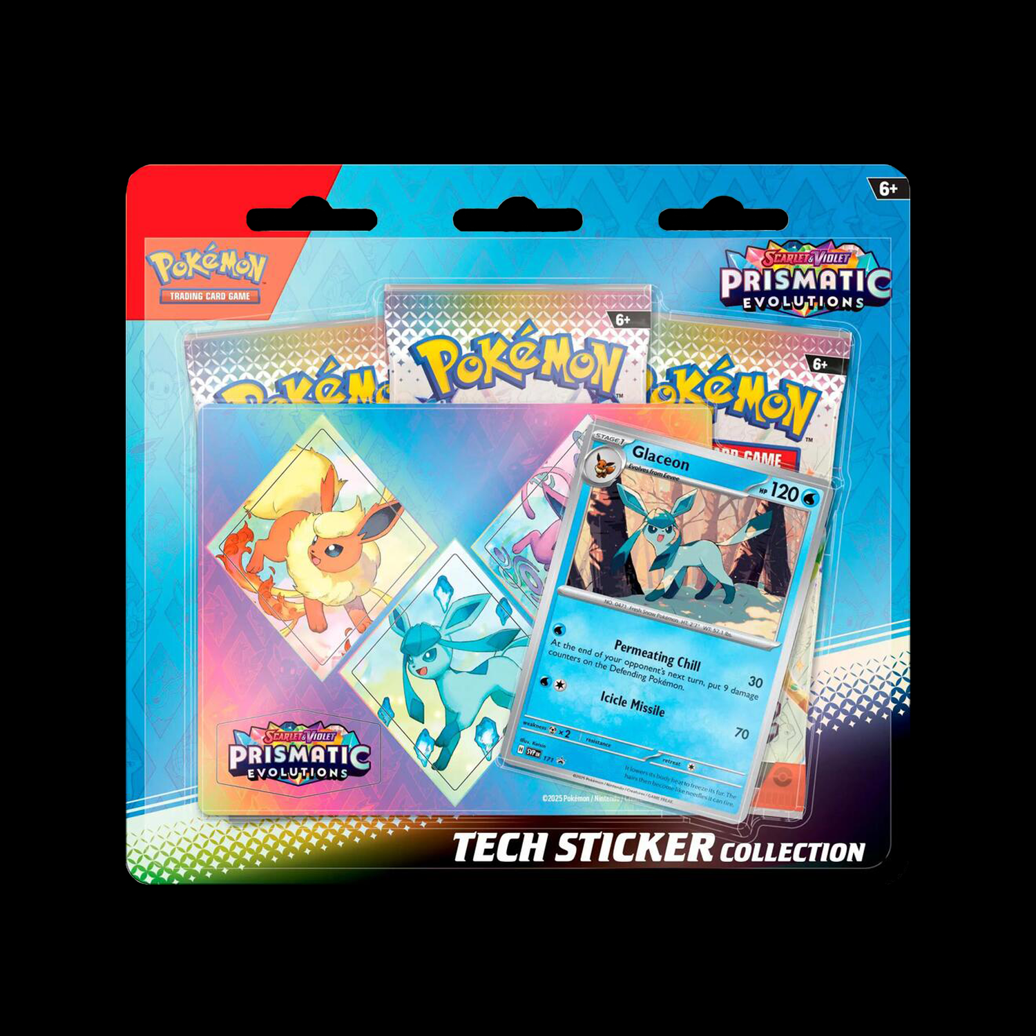 Prismatic Evolutions Tech Sticker Collection (Glaceon)
