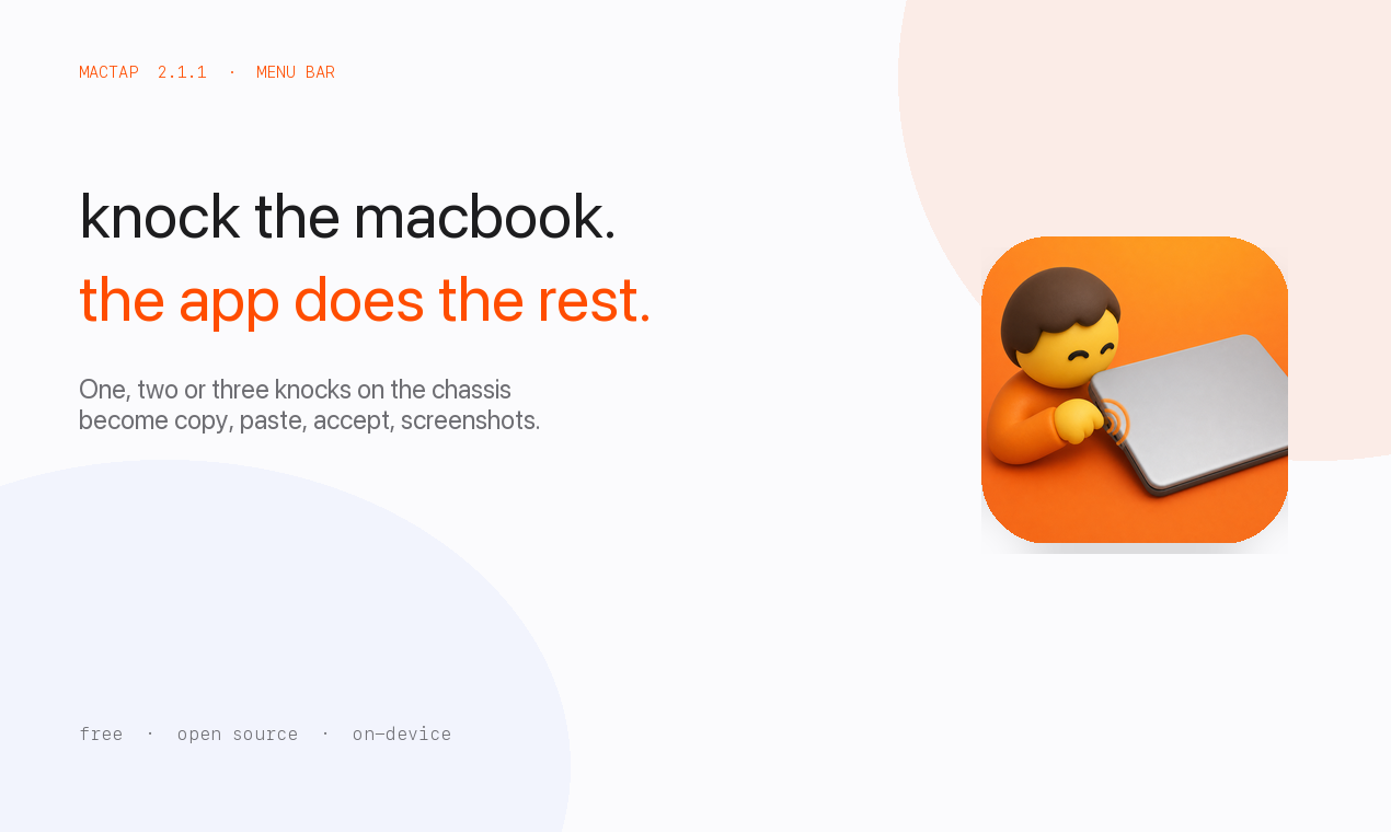 MacTap hero