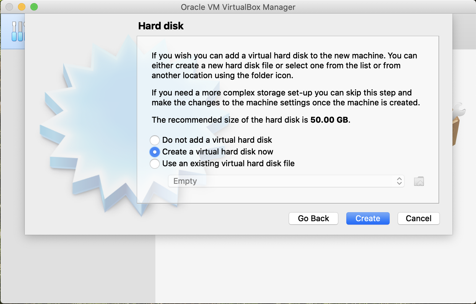 Virtualbox - new machine 3