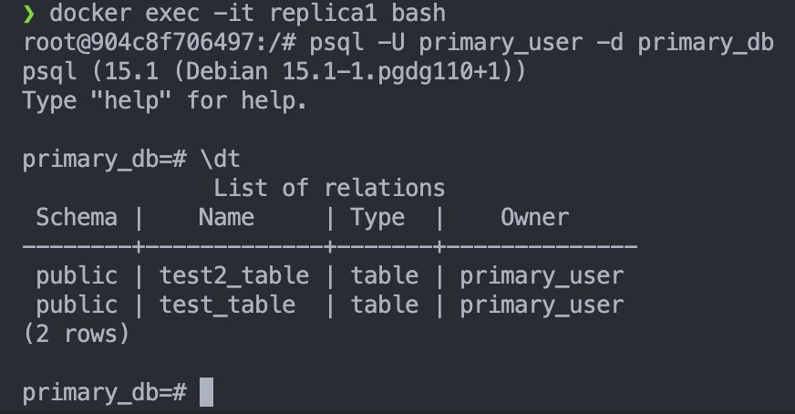 docker replica1 test2_table