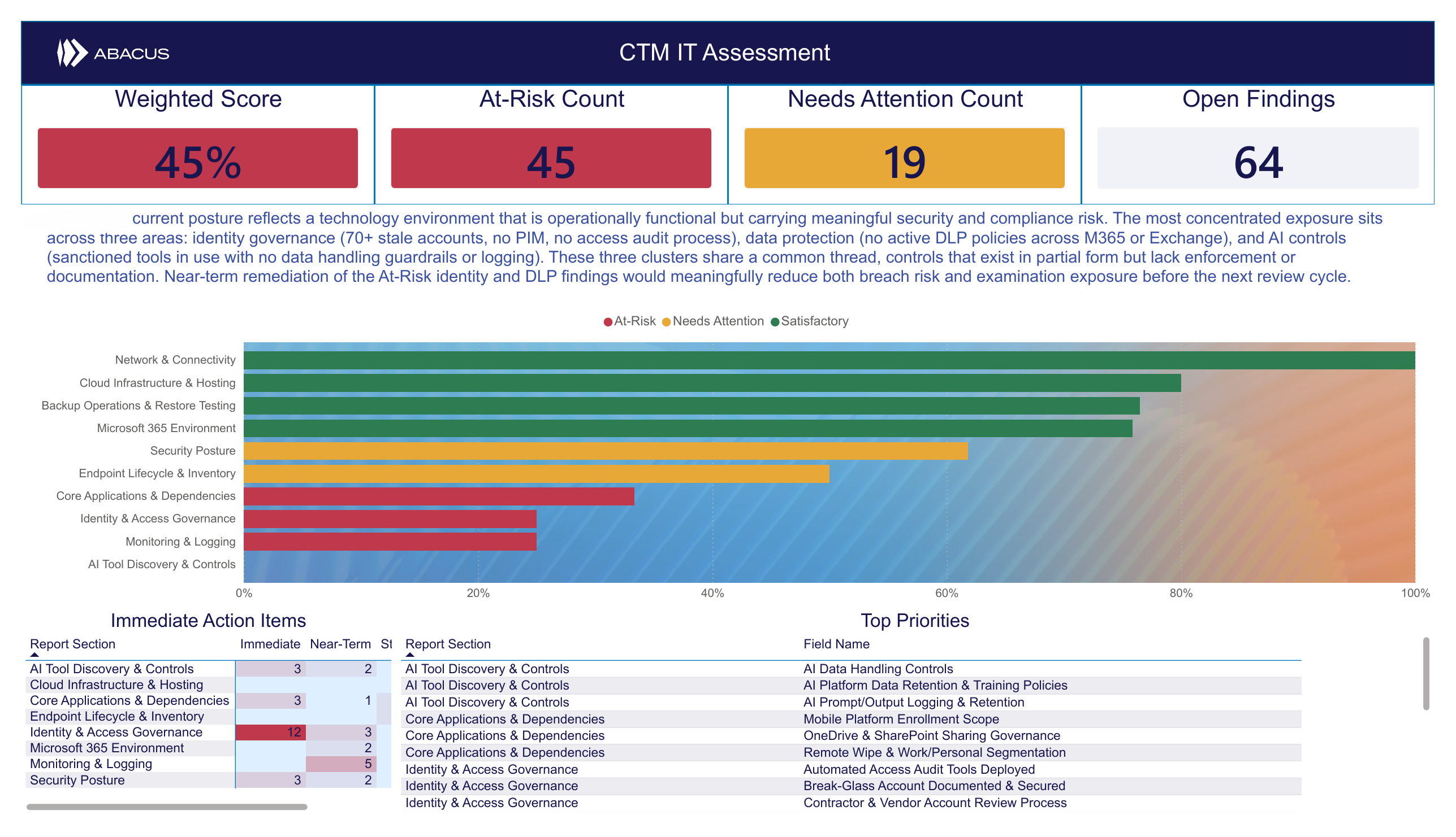CTM Assessment Executive Summary