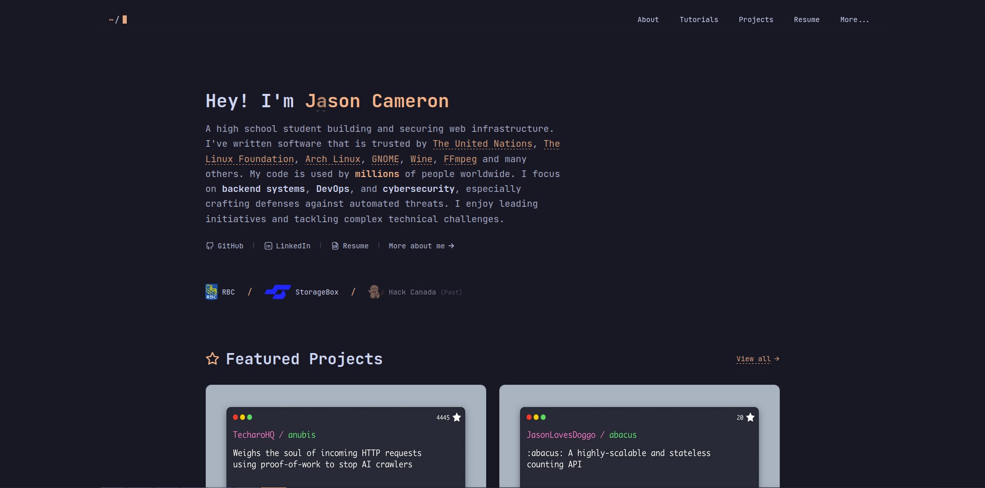 Nyx - Jason Cameron's Playground