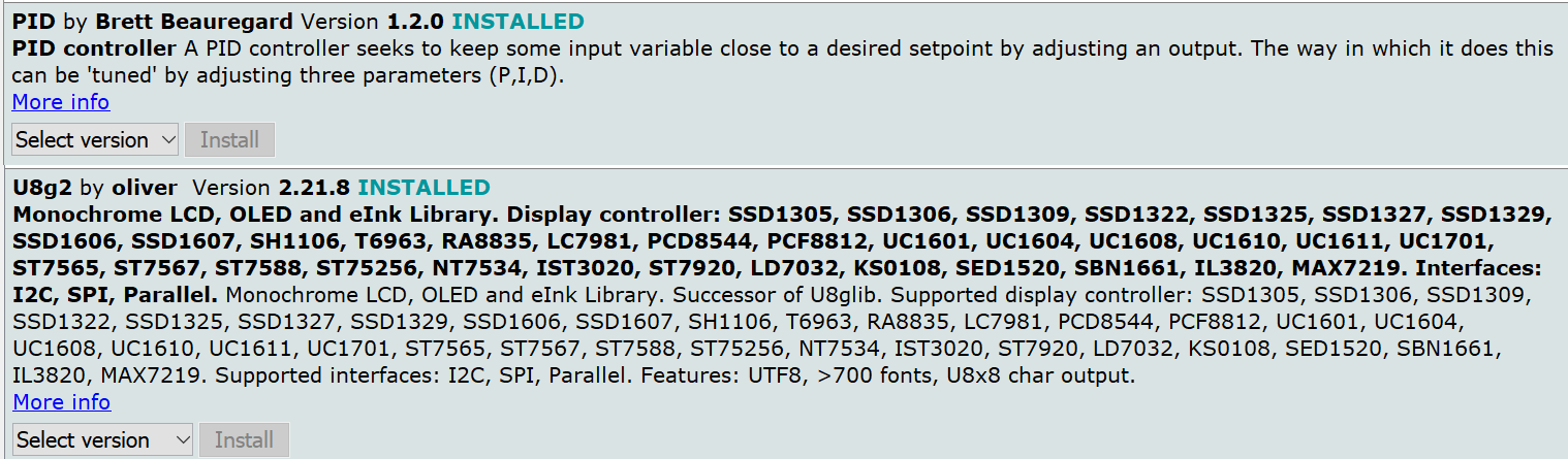 Arduino Libraries