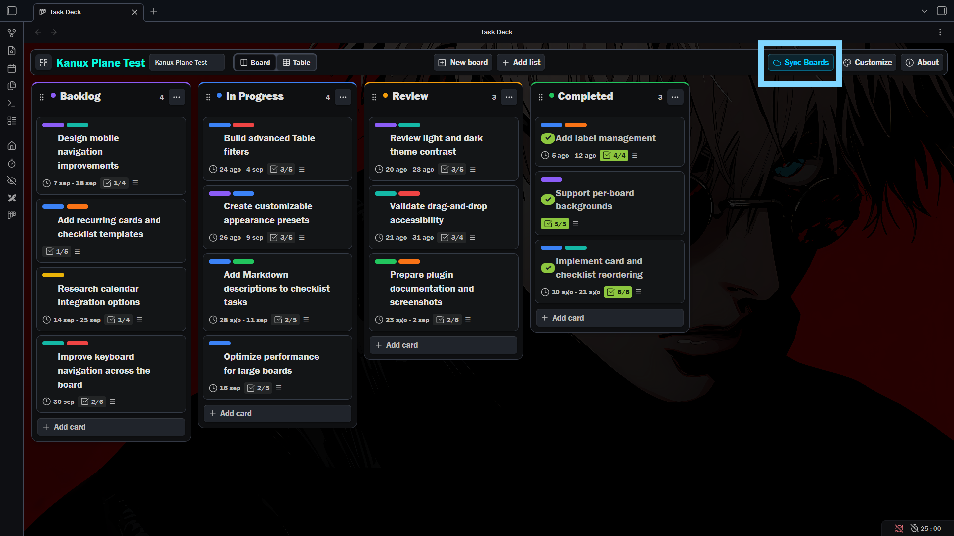 Multiple people collaborating through Sync Deck