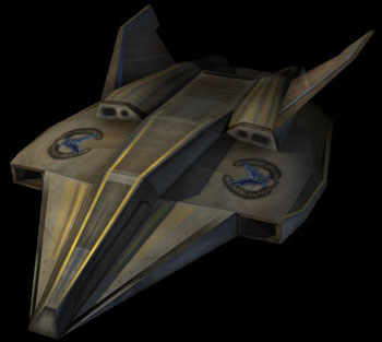 Render of the Shrike fighter